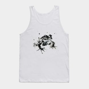 Frog Sumie painting Japanese art style Tank Top